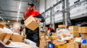 Work at the modern DPD postal warehouse in Plock