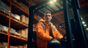 Work in a modern auto parts warehouse near Warsaw