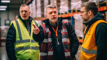 Work in a modern auto parts warehouse near Warsaw